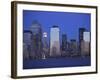 Skyline of Manhattan at Twilight-Alan Schein-Framed Photographic Print