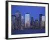 Skyline of Manhattan at Twilight-Alan Schein-Framed Photographic Print