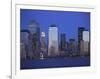 Skyline of Manhattan at Twilight-Alan Schein-Framed Photographic Print