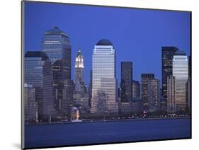 Skyline of Manhattan at Twilight-Alan Schein-Mounted Photographic Print