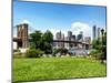 Skyline of Manhattan, Brooklyn Bridge Park, New York City, United States-Philippe Hugonnard-Mounted Photographic Print