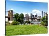 Skyline of Manhattan, Brooklyn Bridge Park, New York City, United States-Philippe Hugonnard-Stretched Canvas