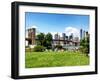 Skyline of Manhattan, Brooklyn Bridge Park, New York City, United States-Philippe Hugonnard-Framed Premium Photographic Print