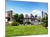 Skyline of Manhattan, Brooklyn Bridge Park, New York City, United States-Philippe Hugonnard-Mounted Photographic Print