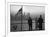 Skyline Of Manhattan From Passenger Ship-null-Framed Art Print