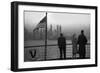 Skyline Of Manhattan From Passenger Ship-null-Framed Art Print