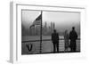 Skyline Of Manhattan From Passenger Ship-null-Framed Art Print