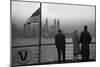 Skyline Of Manhattan From Passenger Ship-null-Mounted Art Print