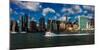 Skyline of Midtown Manhattan seen from the East River showing the Chrysler Building and the Unit...-null-Mounted Photographic Print