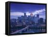 Skyline of Minneapolis, Minnesota, USA-Walter Bibikow-Framed Stretched Canvas