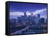 Skyline of Minneapolis, Minnesota, USA-Walter Bibikow-Framed Stretched Canvas