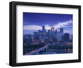 Skyline of Minneapolis, Minnesota, USA-Walter Bibikow-Framed Photographic Print