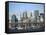Skyline of New York City with East River, Manhattan and Brooklyn Bridge-Alan Schein-Framed Stretched Canvas