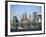 Skyline of New York City with East River, Manhattan and Brooklyn Bridge-Alan Schein-Framed Photographic Print