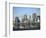 Skyline of New York City with East River, Manhattan and Brooklyn Bridge-Alan Schein-Framed Photographic Print