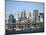 Skyline of New York City with East River, Manhattan and Brooklyn Bridge-Alan Schein-Mounted Photographic Print