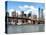 Skyline of NYC with One World Trade Center and East River, Manhattan and Brooklyn Bridge, US-Philippe Hugonnard-Stretched Canvas