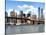 Skyline of NYC with One World Trade Center and East River, Manhattan and Brooklyn Bridge, US-Philippe Hugonnard-Stretched Canvas