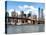 Skyline of NYC with One World Trade Center and East River, Manhattan and Brooklyn Bridge, US-Philippe Hugonnard-Stretched Canvas