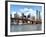 Skyline of NYC with One World Trade Center and East River, Manhattan and Brooklyn Bridge, US-Philippe Hugonnard-Framed Photographic Print