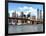 Skyline of NYC with One World Trade Center and East River, Manhattan and Brooklyn Bridge, US-Philippe Hugonnard-Framed Photographic Print