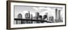 Skyline of NYC with One World Trade Center and East River, Manhattan and Brooklyn Bridge, US-Philippe Hugonnard-Framed Photographic Print