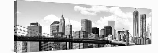 Skyline of NYC with One World Trade Center and East River, Manhattan and Brooklyn Bridge, US-Philippe Hugonnard-Stretched Canvas