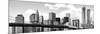 Skyline of NYC with One World Trade Center and East River, Manhattan and Brooklyn Bridge, US-Philippe Hugonnard-Mounted Photographic Print