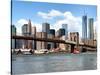 Skyline of NYC with One World Trade Center and East River, Manhattan and Brooklyn Bridge, US-Philippe Hugonnard-Stretched Canvas