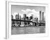 Skyline of NYC with One World Trade Center and East River, Manhattan and Brooklyn Bridge-Philippe Hugonnard-Framed Photographic Print