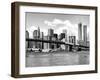 Skyline of NYC with One World Trade Center and East River, Manhattan and Brooklyn Bridge-Philippe Hugonnard-Framed Premium Photographic Print