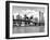 Skyline of NYC with One World Trade Center and East River, Manhattan and Brooklyn Bridge-Philippe Hugonnard-Framed Premium Photographic Print