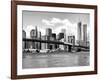 Skyline of NYC with One World Trade Center and East River, Manhattan and Brooklyn Bridge-Philippe Hugonnard-Framed Photographic Print