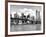 Skyline of NYC with One World Trade Center and East River, Manhattan and Brooklyn Bridge-Philippe Hugonnard-Framed Photographic Print