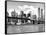 Skyline of NYC with One World Trade Center and East River, Manhattan and Brooklyn Bridge-Philippe Hugonnard-Framed Stretched Canvas