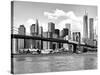 Skyline of NYC with One World Trade Center and East River, Manhattan and Brooklyn Bridge-Philippe Hugonnard-Stretched Canvas