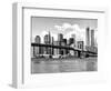 Skyline of NYC with One World Trade Center and East River, Manhattan and Brooklyn Bridge-Philippe Hugonnard-Framed Art Print