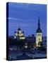 Skyline of Old Town, Tallinn, Estonia-Jon Arnold-Stretched Canvas