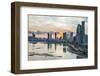 Skyline of Panama City at sunset, Panama City, Panama, Central America-Michael Runkel-Framed Photographic Print