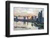 Skyline of Panama City at sunset, Panama City, Panama, Central America-Michael Runkel-Framed Photographic Print