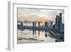 Skyline of Panama City at sunset, Panama City, Panama, Central America-Michael Runkel-Framed Photographic Print