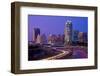 Skyline of Raleigh, NC at night-null-Framed Photographic Print