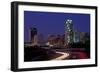 Skyline of Raleigh, NC at night-null-Framed Photographic Print