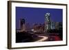 Skyline of Raleigh, NC at night-null-Framed Photographic Print