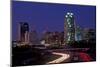 Skyline of Raleigh, NC at night-null-Mounted Photographic Print
