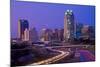 Skyline of Raleigh, NC at night-null-Mounted Photographic Print