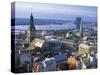 Skyline of Riga, Latvia-Peter Adams-Stretched Canvas