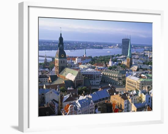 Skyline of Riga, Latvia-Peter Adams-Framed Photographic Print