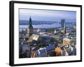 Skyline of Riga, Latvia-Peter Adams-Framed Photographic Print