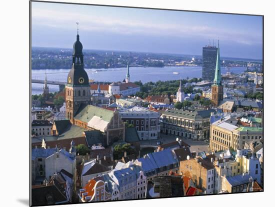 Skyline of Riga, Latvia-Peter Adams-Mounted Photographic Print